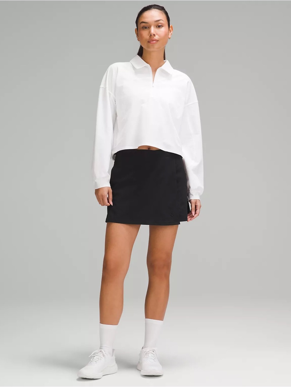 Lululemon Wrap-Front Mid-Rise Golf Skirt Black Size 2 NWT
